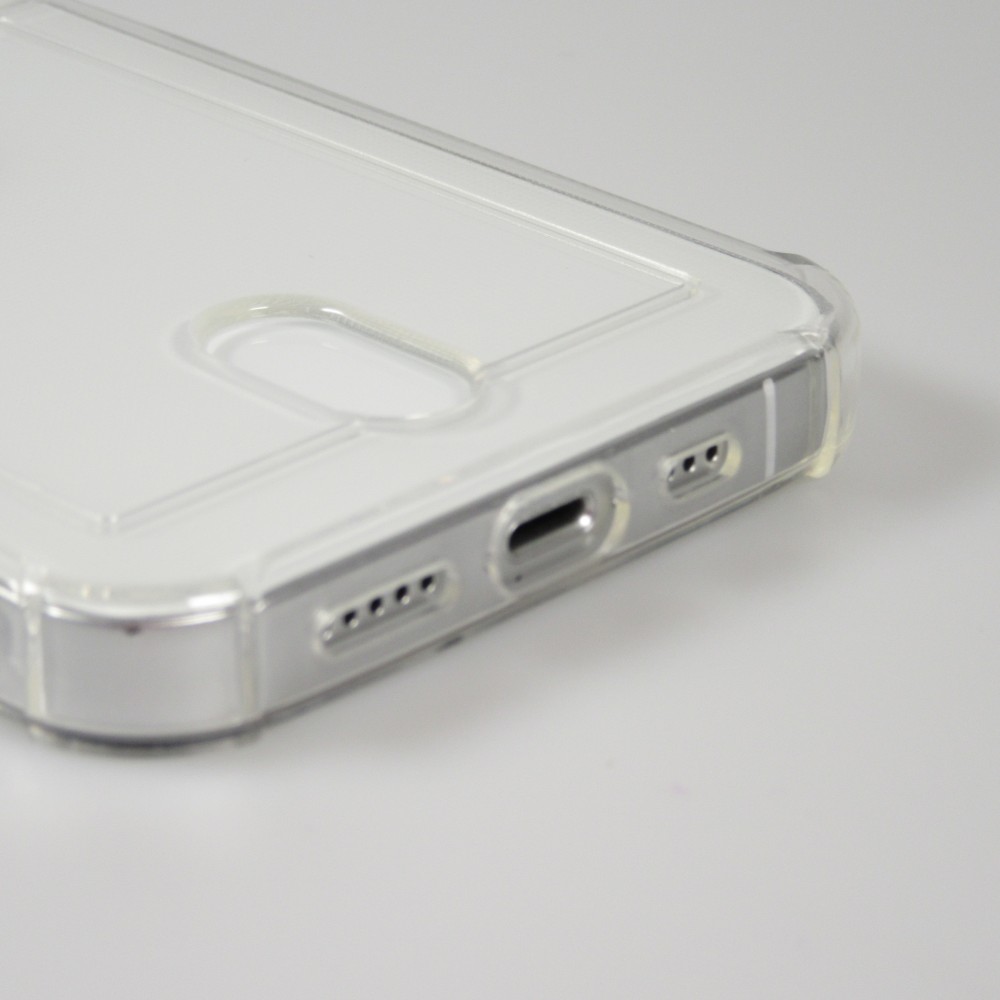 Hülle iPhone 16 Pro Max - Gummi Bumper Kartenhalter - Transparent