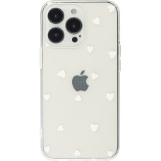 iPhone 16 Pro Max Case Hülle - Gummi kleines Herz - Weiss