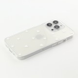 iPhone 16 Pro Max Case Hülle - Gummi kleines Herz - Weiss