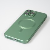 iPhone 16 Pro Max Case Hülle - Gummi weich mit Kameraschutzglas MagSafe - Grün