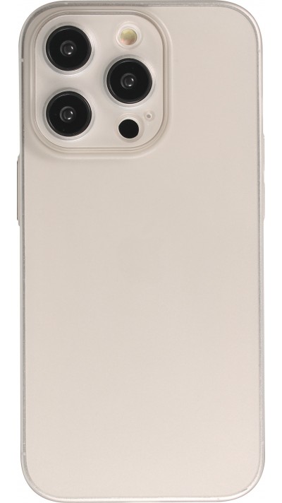 iPhone 13 Pro Case Hülle - Plastik ultra dünn semi-transparent matt - Grau