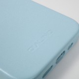 iPhone 13 Pro Case Hülle - Qialino Echtleder (MagSafe kompatibel) - Hellblau