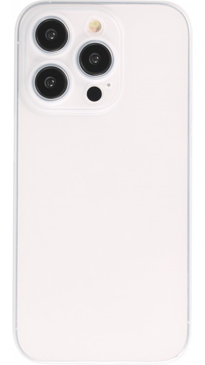 iPhone 13 Pro Case Hülle - Plastik ultra dünn semi-transparent matt - Weiss