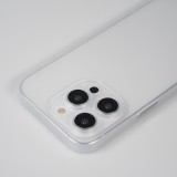 iPhone 15 Pro Case Hülle - Plastik ultra dünn semi-transparent matt - Weiss