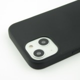 iPhone 15 Plus Case Hülle - Silkon Mat - Schwarz