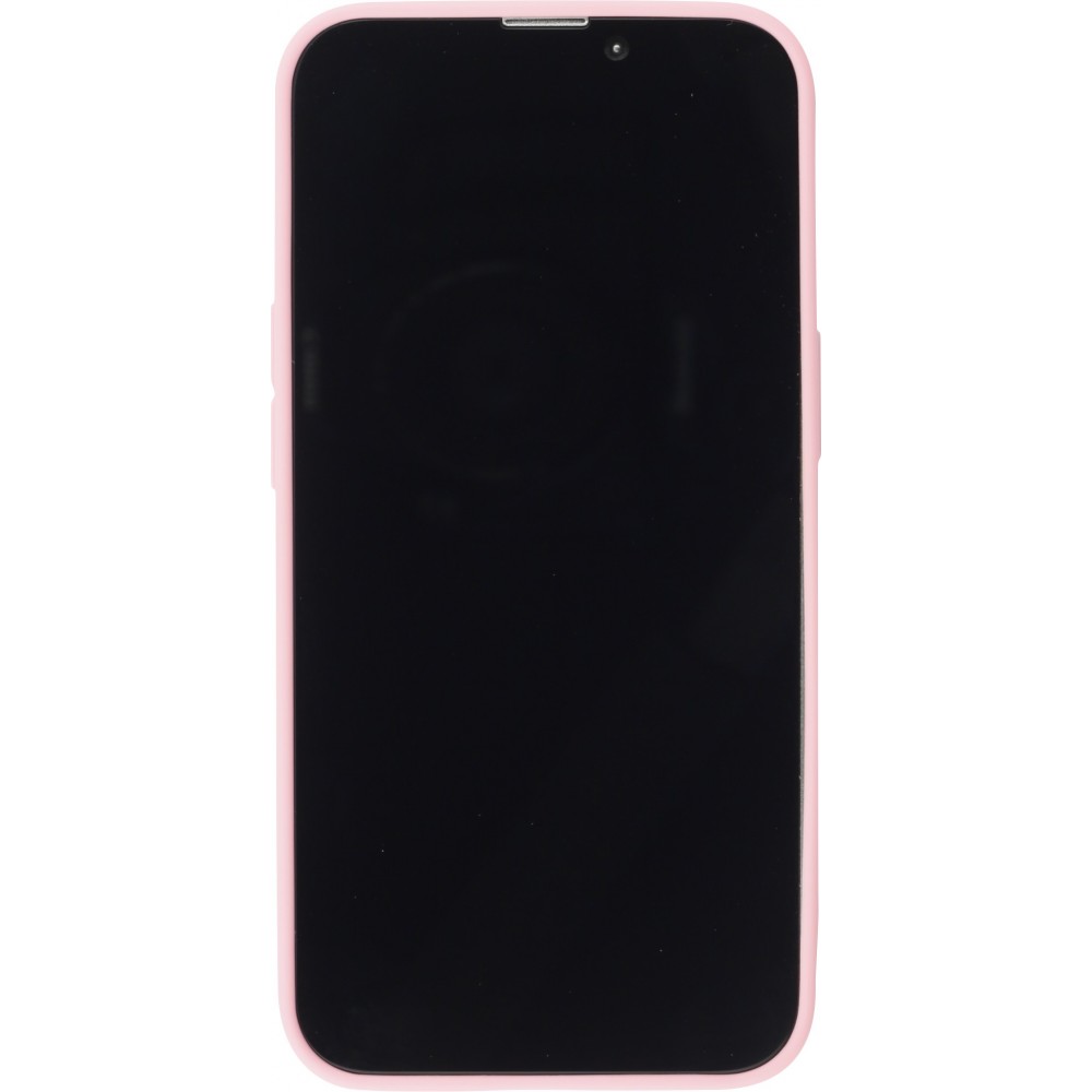 Coque iPhone 15 - Silicone Mat - Rose foncé