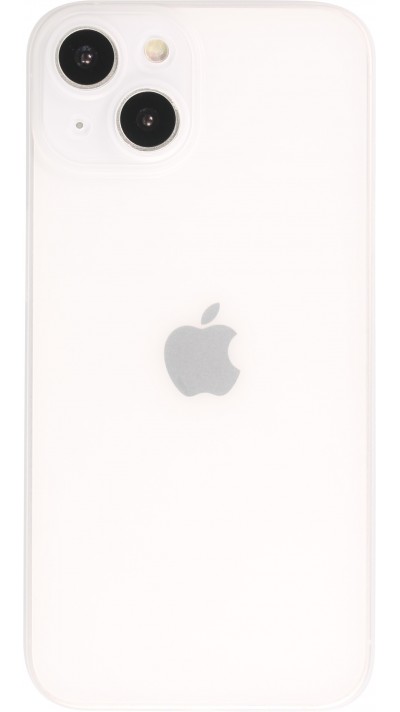 iPhone 15 Plus Case Hülle - Plastik ultra dünn semi-transparent matt - Weiss