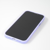 iPhone 14 Pro Max Case Hülle - Jelly cover glass semi-durchsichtig MagSafe - Light purple