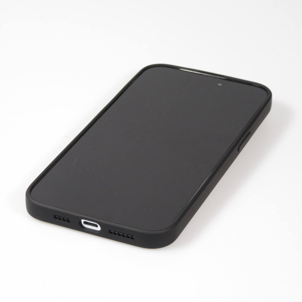 iPhone 14 Pro Max Case Hülle - Soft Touch mit Ring - Schwarz