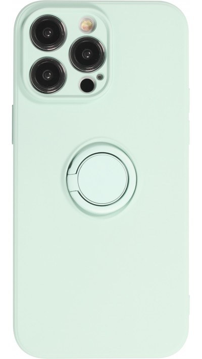 iPhone 14 Pro Case Hülle - Soft Touch mit Ring - Türkies
