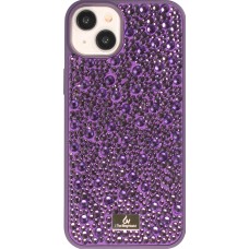 iPhone 15 Plus Case Hülle - Glitzer Diamant The Bling World - Violett