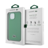 iPhone 15 Case Hülle - Lacoste Petit Piqué Effekt mit MagSafe und gesticktem Logo-Patch - Grün