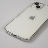 Coque iPhone 15 Plus - Gel transparent avec paillettes - Transparent