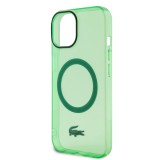 iPhone 15 Plus Case Hülle - Lacoste Transparent-Lackgel mit MagSafe - Hellgrün