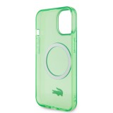 iPhone 15 Plus Case Hülle - Lacoste Transparent-Lackgel mit MagSafe - Hellgrün