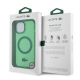 iPhone 15 Plus Case Hülle - Lacoste Transparent-Lackgel mit MagSafe - Hellgrün