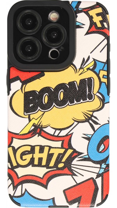 iPhone 15 Pro Case Hülle - Retro Cartoons Kunstleder