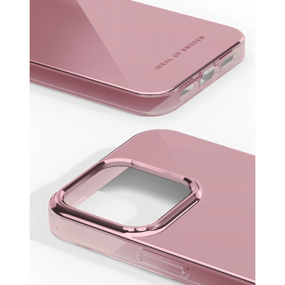 iPhone 15 Pro Case Hülle - Ideal of Sweden miroir ruby pink silicone rigide - Rosa