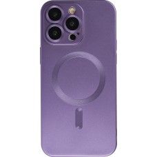 iPhone 16 Pro Max Case Hülle - Gummi weich mit Kameraschutzglas MagSafe - Violett