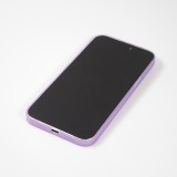 iPhone 15 Pro Case Hülle - Plastik ultra dünn semi-transparent matt - Violett