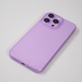 iPhone 15 Pro Case Hülle - Plastik ultra dünn semi-transparent matt - Violett