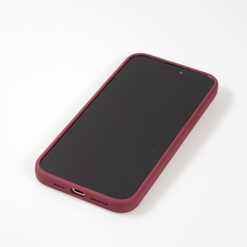 iPhone 15 Pro Case Hülle - Soft Touch - Bordeaux