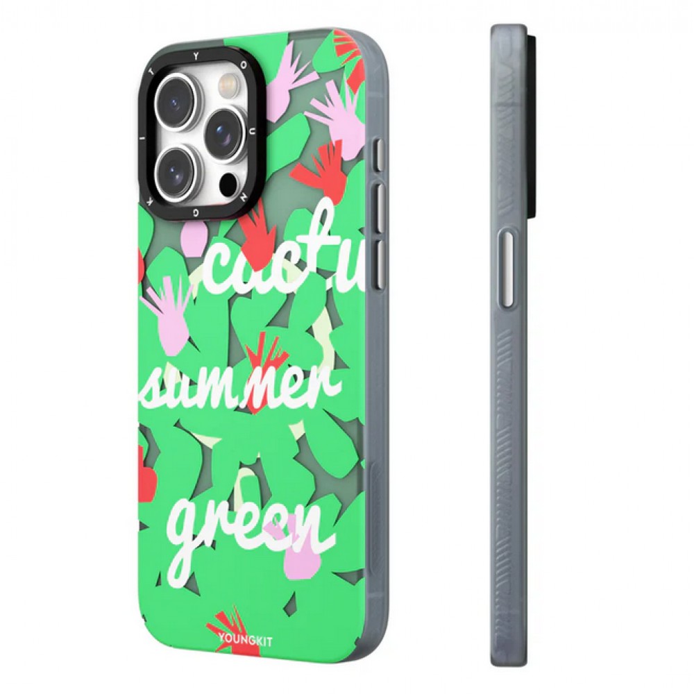 iPhone 15 Pro Case Hülle - Youngkit Summer Fruit-Themed Case mit Magsafe - Wassermelon