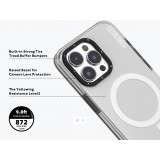 iPhone 15 Pro Case Hülle - Youngkit Transparent Crystal Glossy Case avec Magsafe - Schwarz