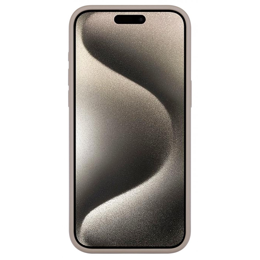 iPhone 15 Plus Case Hülle - Soft Touch - Taupe