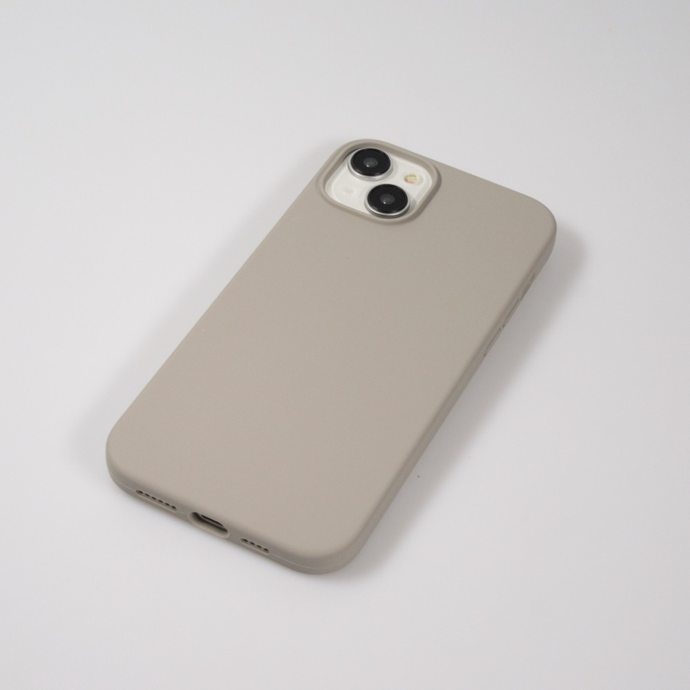 iPhone 15 Plus Case Hülle - Soft Touch - Taupe