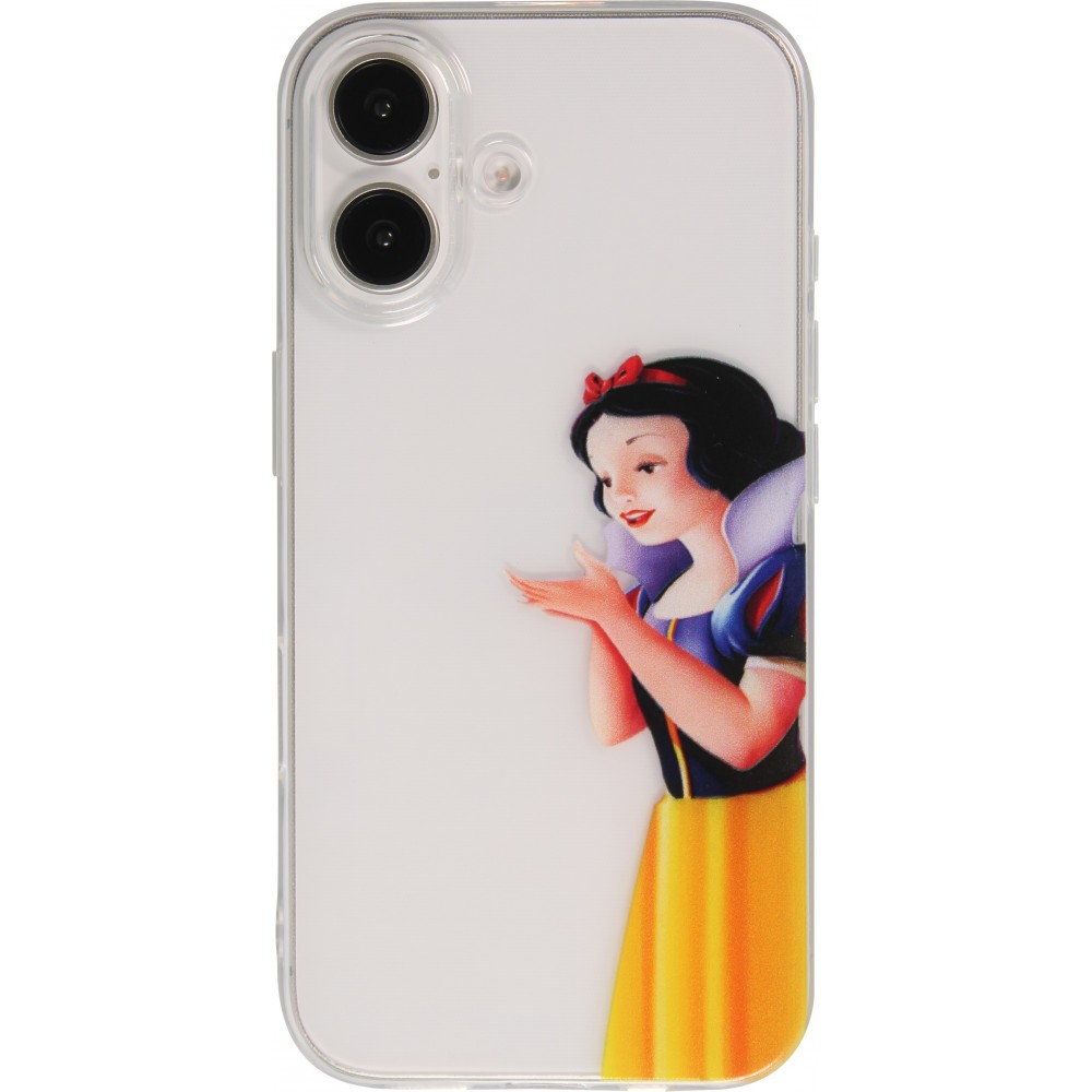 iPhone 16 Plus Case Hülle - Gummi cartoon Schneewittchen