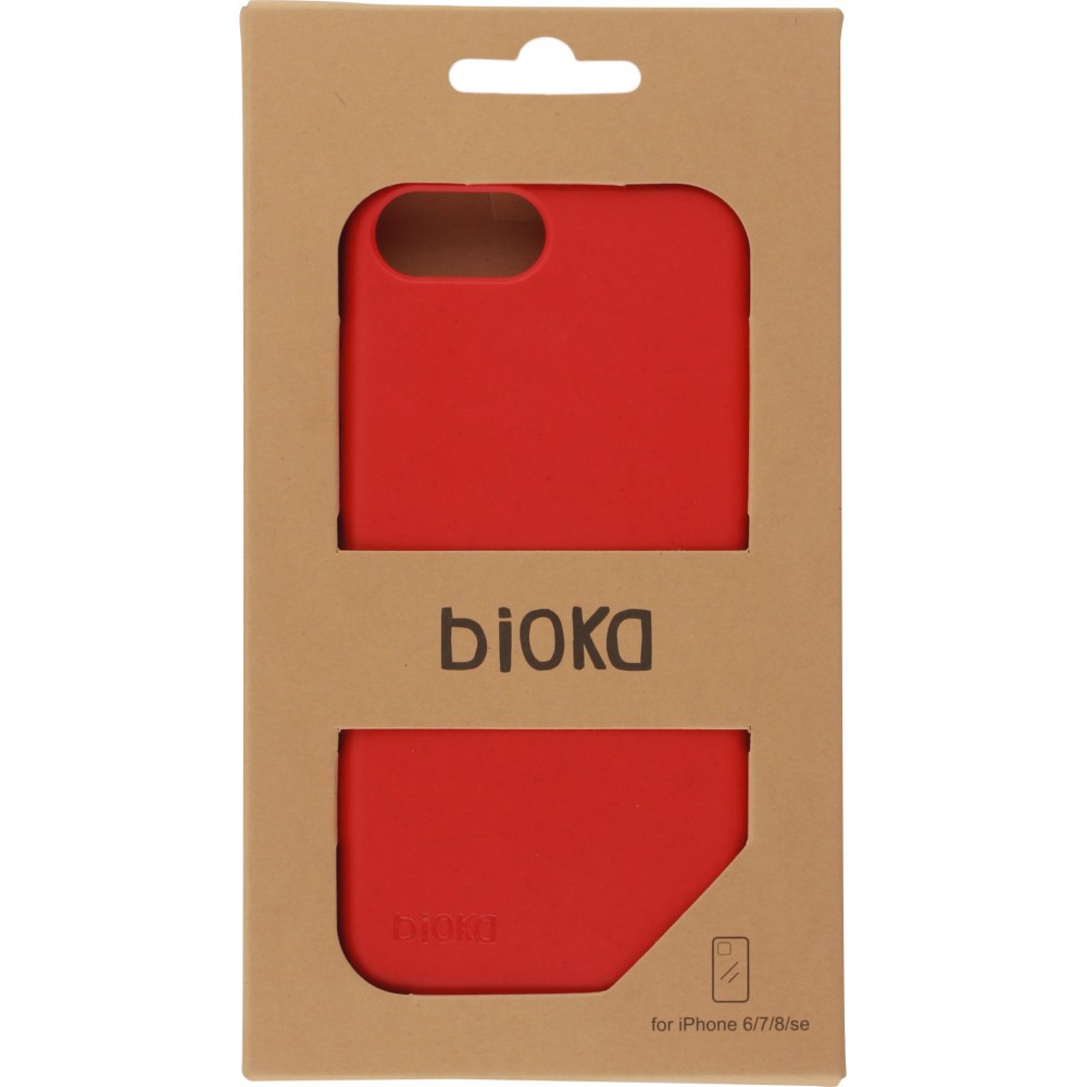 Hülle iPhone 6/6s / 7 / 8 / SE (2020) - Bioka Biologisch Abbaubar Eco-Friendly Kompostierbar - Rot