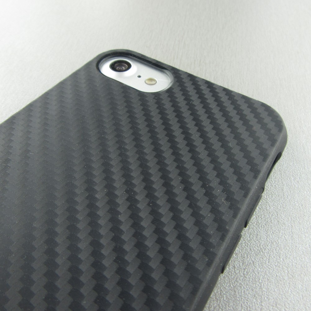 Hülle iPhone 7 / 8 / SE (2020, 2022) - TPU Carbon