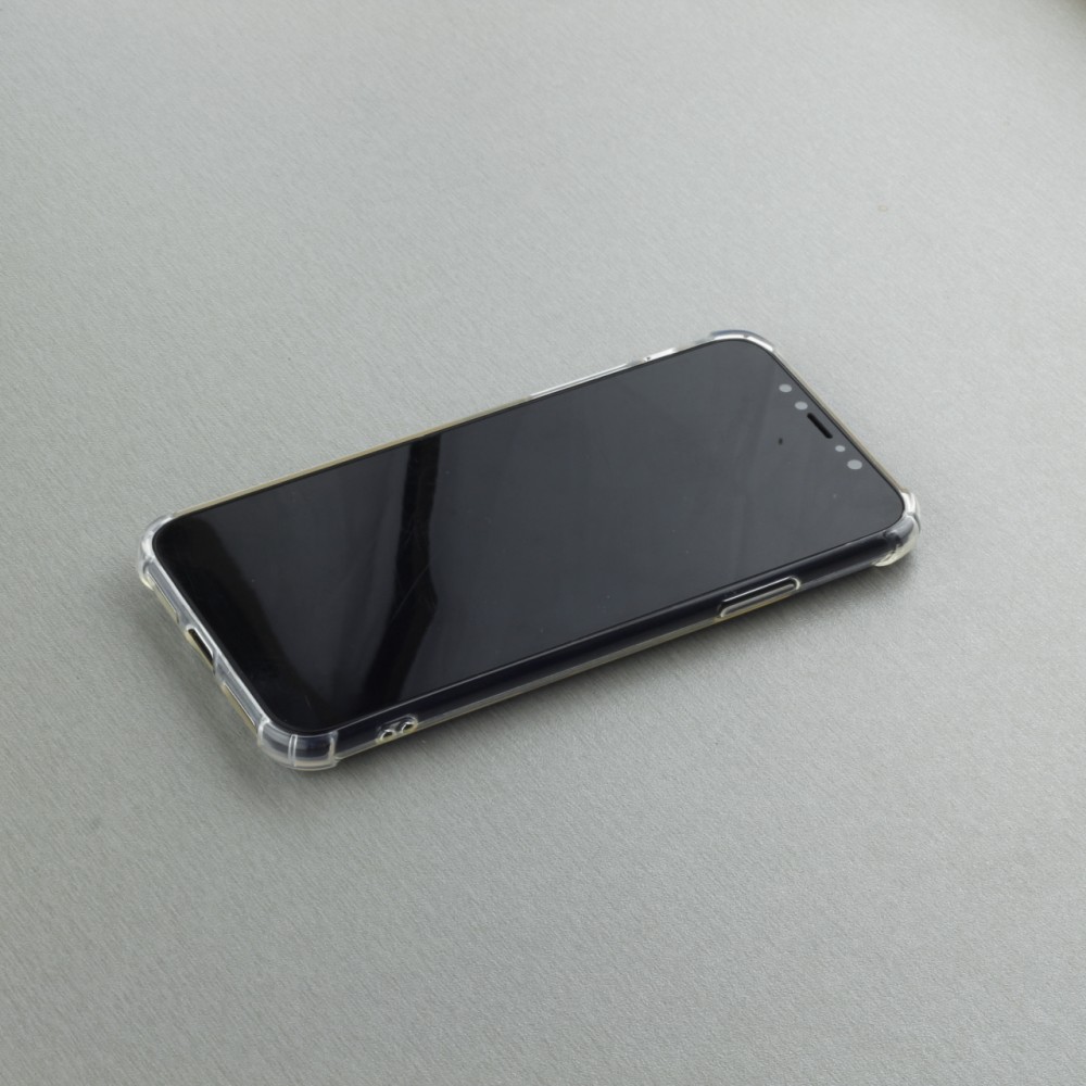 Hülle iPhone Xs Max - Gummi Transparent Gel Bumper mit extra Schutz für Ecken Antischock