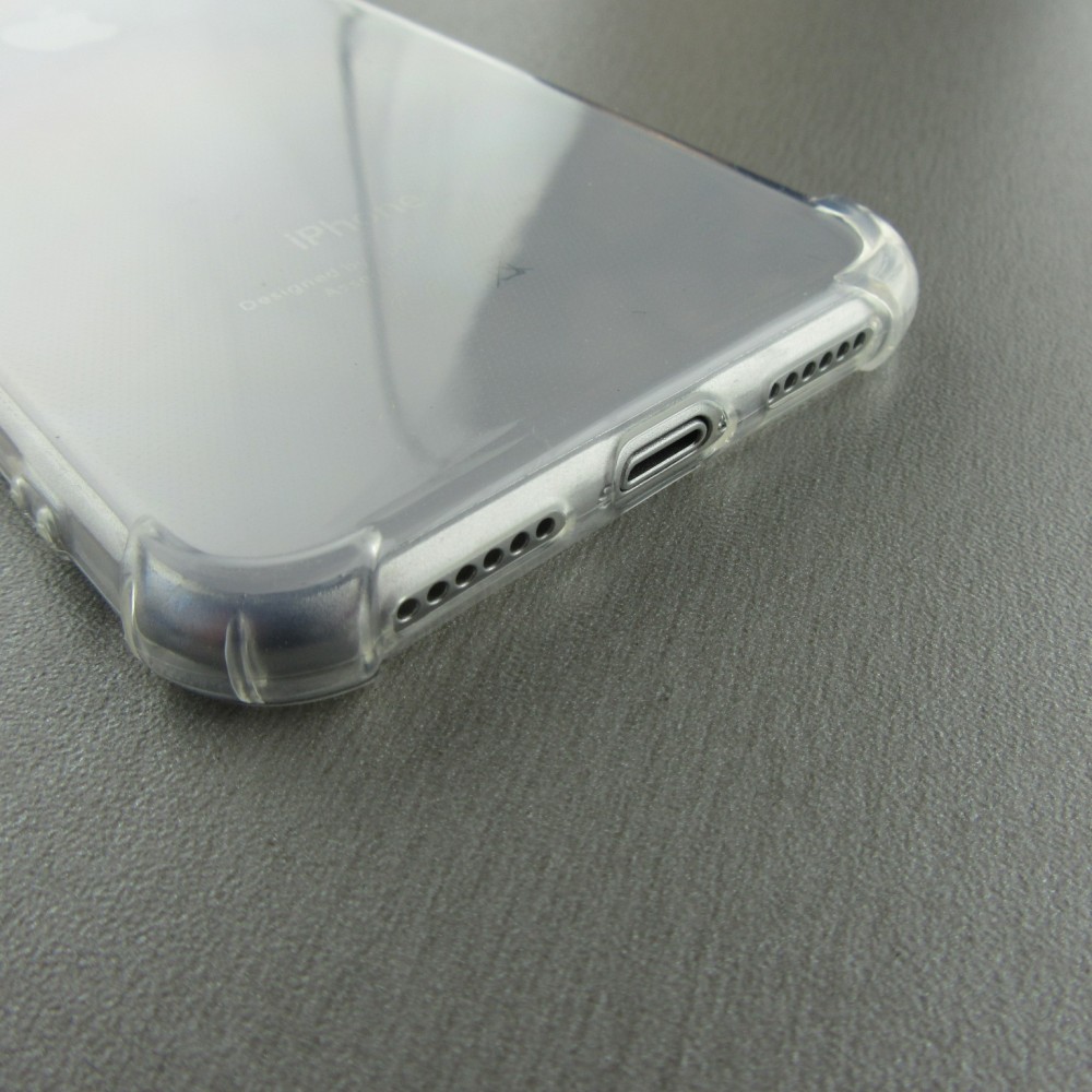 Hülle iPhone Xs Max - Gummi Transparent Gel Bumper mit extra Schutz für Ecken Antischock