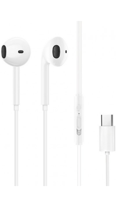 Ecouteurs in-ear avec connexion USB-C iPhone & Android (iPhone 15) Dudao - Blanc