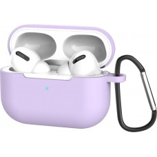 AirPods 3 - Silikonhülle mit Karabiner - Hell- Violett