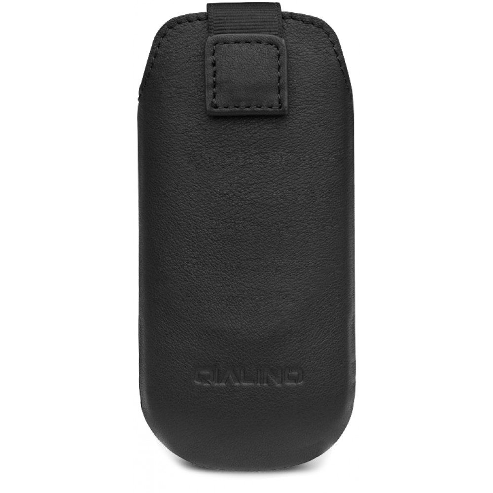 Etui IQOS 2.4 / 3 / 3 DUO - Qialino cuir véritable - Noir