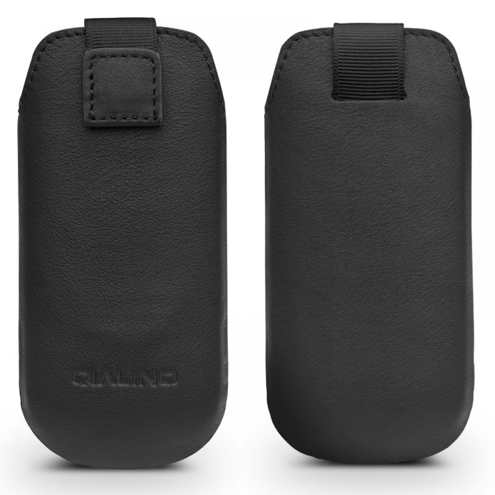 Etui IQOS 2.4 / 3 / 3 DUO - Qialino cuir véritable - Noir