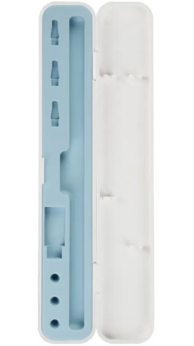 Schutzcase Aufbewahrungsbox Apple Pencil 1 & 2 liquid silicone blaues Interieur