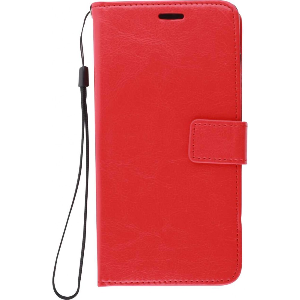 Hülle Samsung Galaxy A13 4G - Premium Flip Leder Tasche - Rot