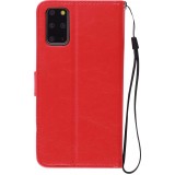 Hülle Samsung Galaxy A13 4G - Premium Flip Leder Tasche - Rot