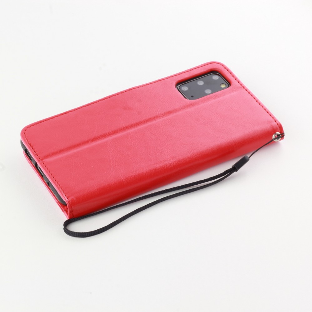 Hülle Samsung Galaxy A13 4G - Premium Flip Leder Tasche - Rot