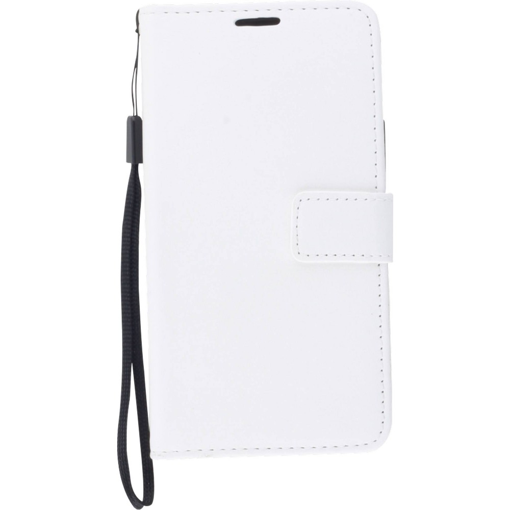 Hülle Samsung Galaxy A51 - Premium Flip Leder Tasche - Weiss