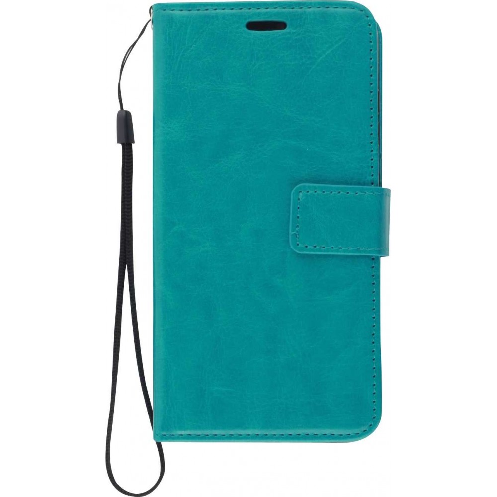 Hülle Samsung Galaxy S23+ - Premium Flip Leder Tasche - Türkis