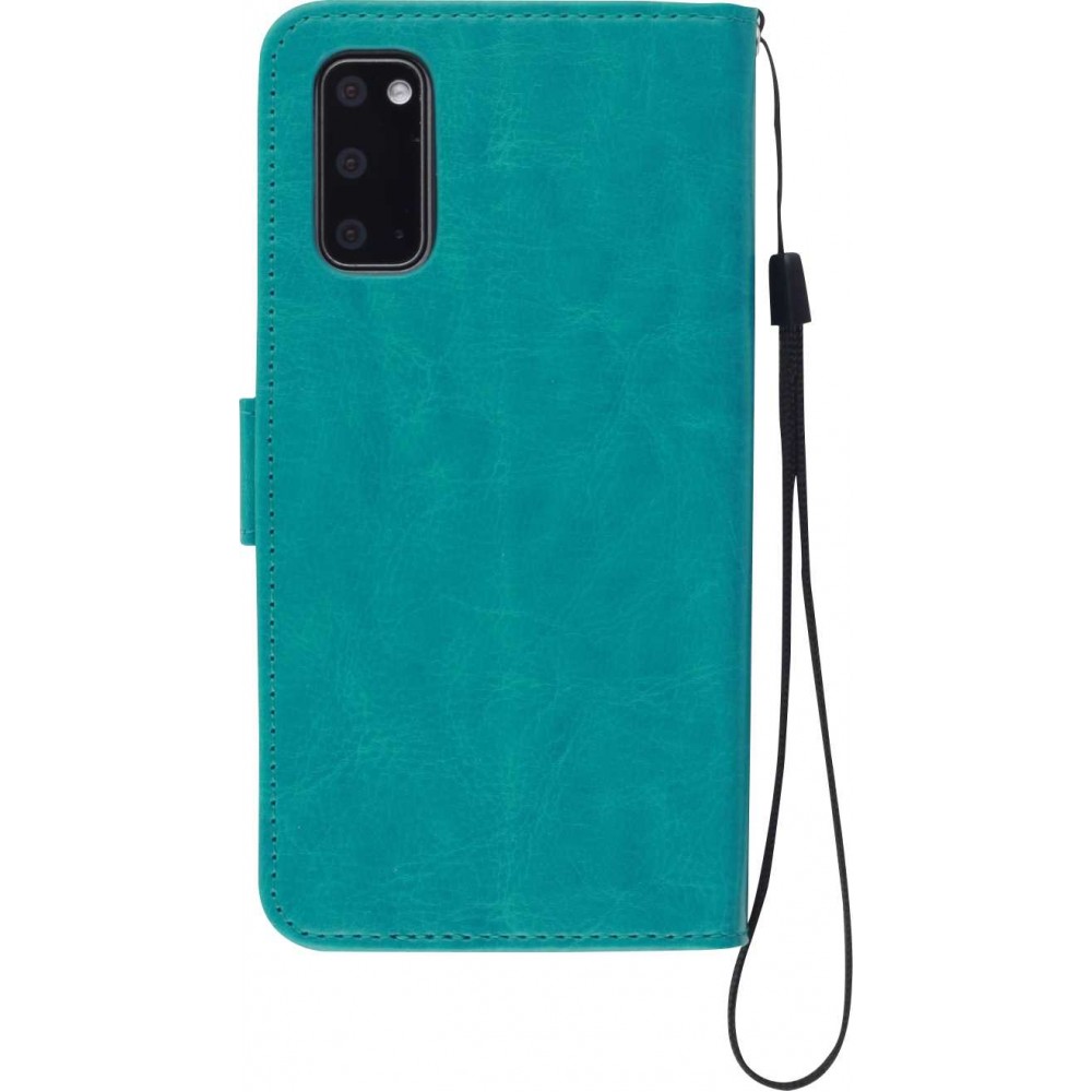 Hülle Samsung Galaxy A32 - Premium Flip Leder Tasche - Türkis