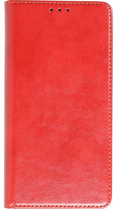 Fourre Samsung Galaxy S23+ - Flip Shierre Shann cuir véritable - Rouge