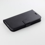 Hülle iPhone 13 mini - Premium Flip Leder Tasche - Schwarz