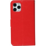 Hülle iPhone 16 Pro Max - Premium Flip Leder Tasche - Rot