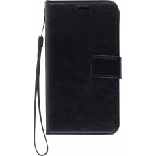 Hülle iPhone 12 / 12 Pro - Premium Flip Leder Tasche - Schwarz